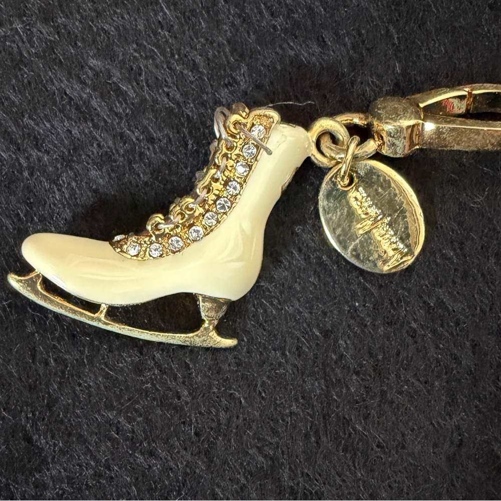 Juicy Gold and Cream Ice Skate Charm Limited Edition